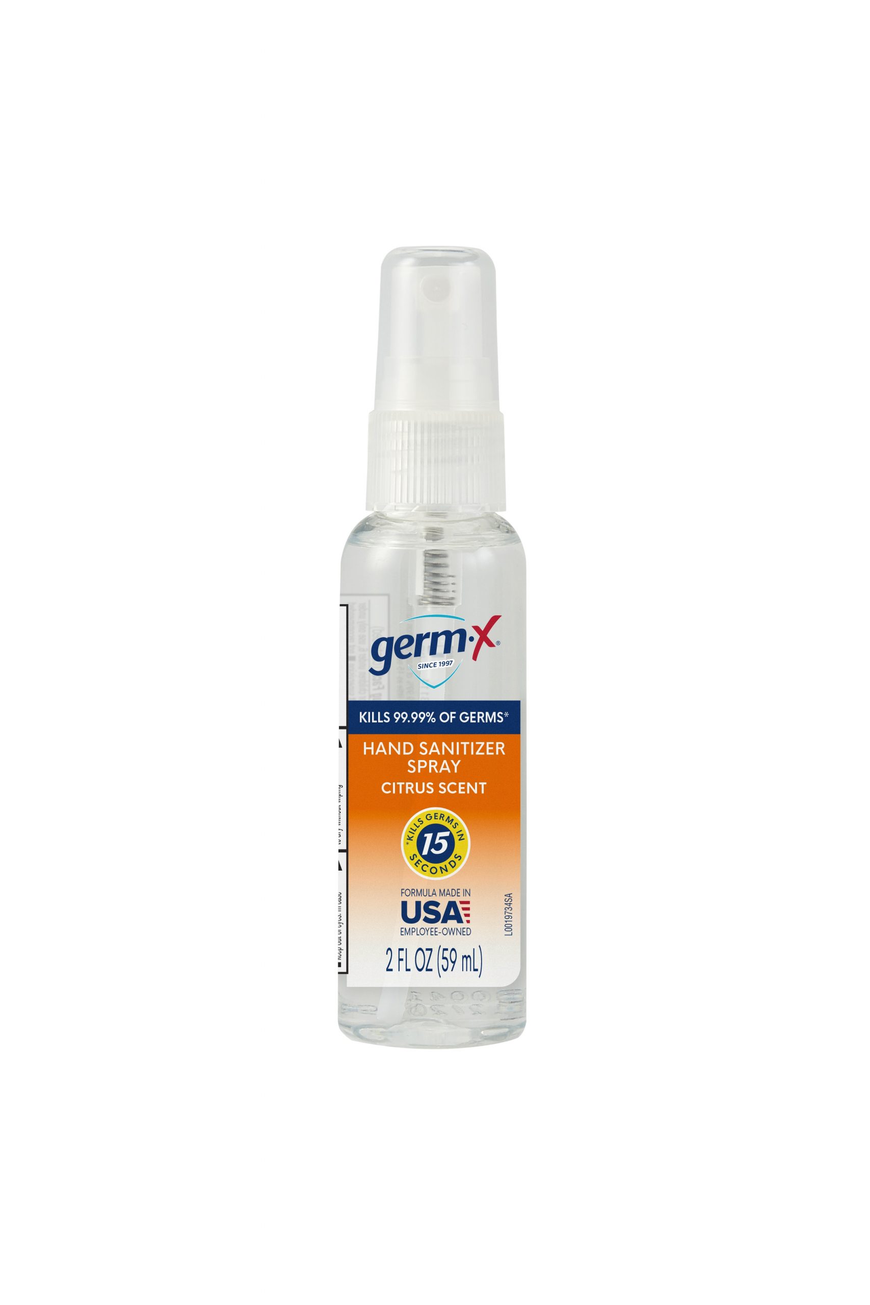 GermX® Citrus Pump Spray Hand Sanitizer 2 oz. GermX® Hand Sanitizer